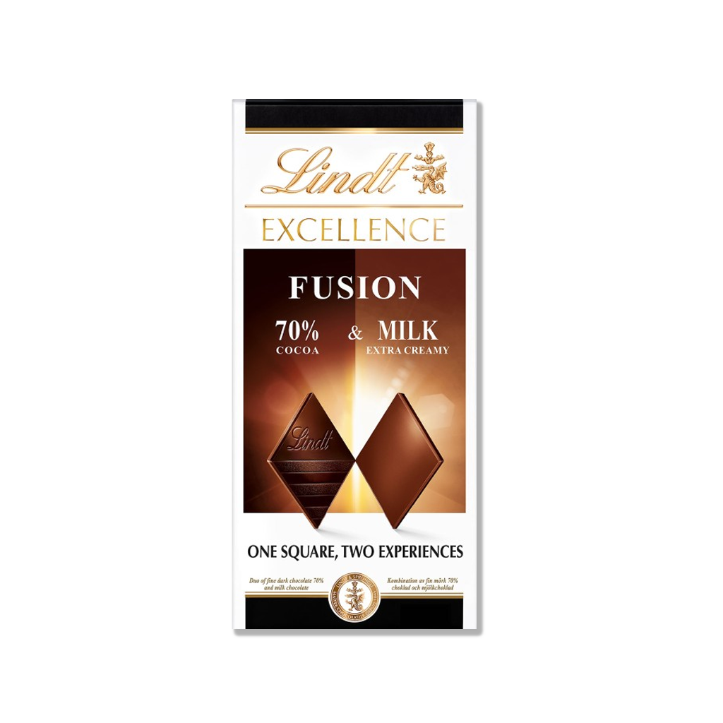 Lindt - Excellence Fusion Milk Chocolate 70% - 100g