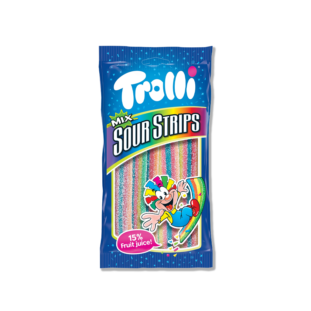Trolli - vikerkaaresegu hapukooreribad - 86g 