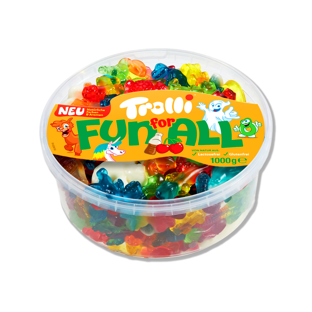 Trolli - ZÁBAVA PRO VŠECHNY ve sklenici - 1000 g