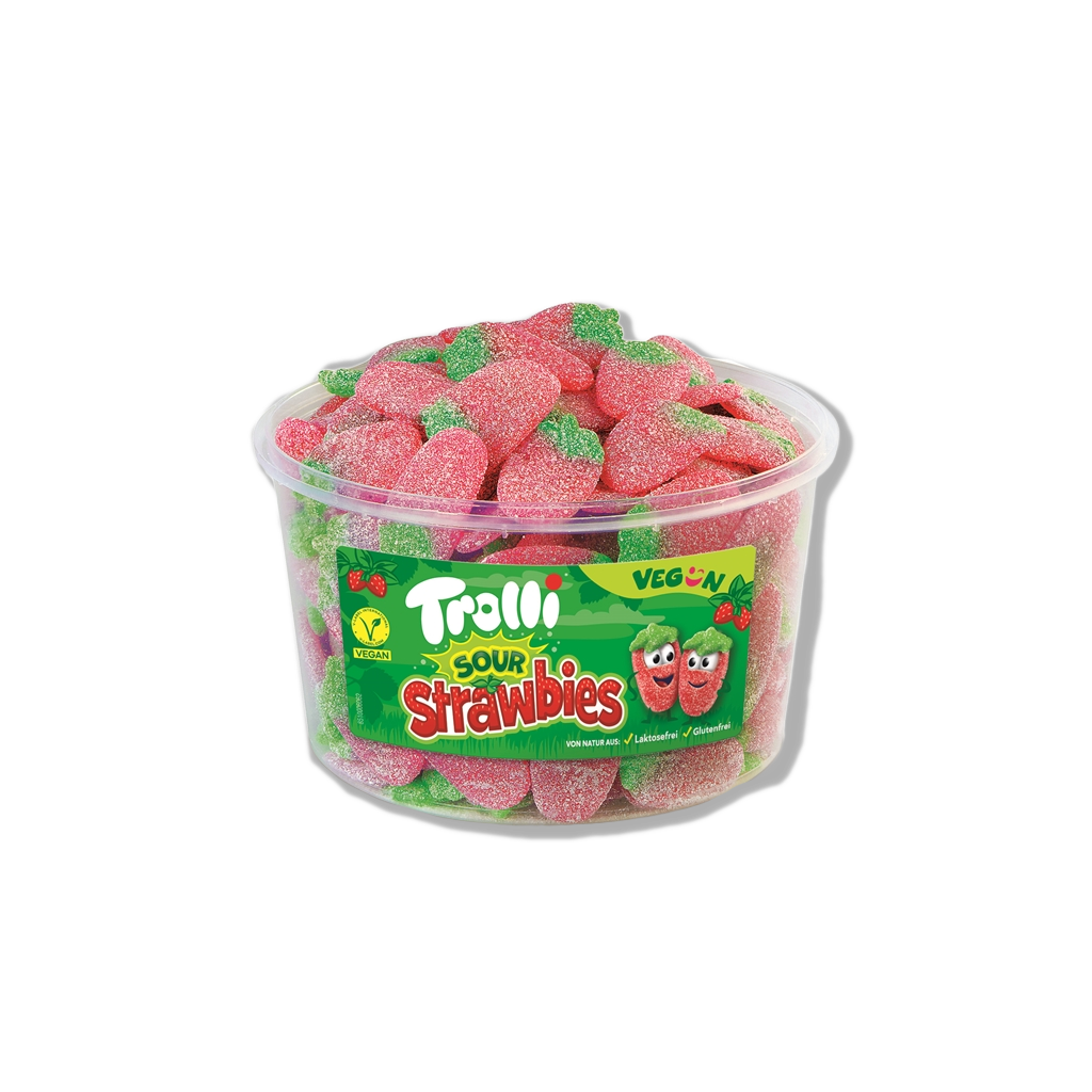 Trolli - Saure Erdbeeren - 1200 g