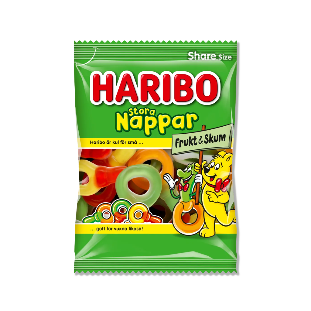 Haribo - Large Pacifiers Fruit & Foam - 170g