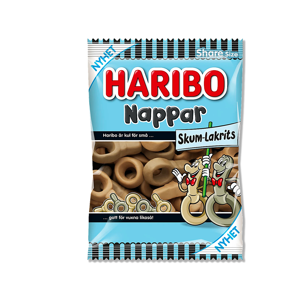 Haribo - Pacifiers Foam - Licorice - 120g