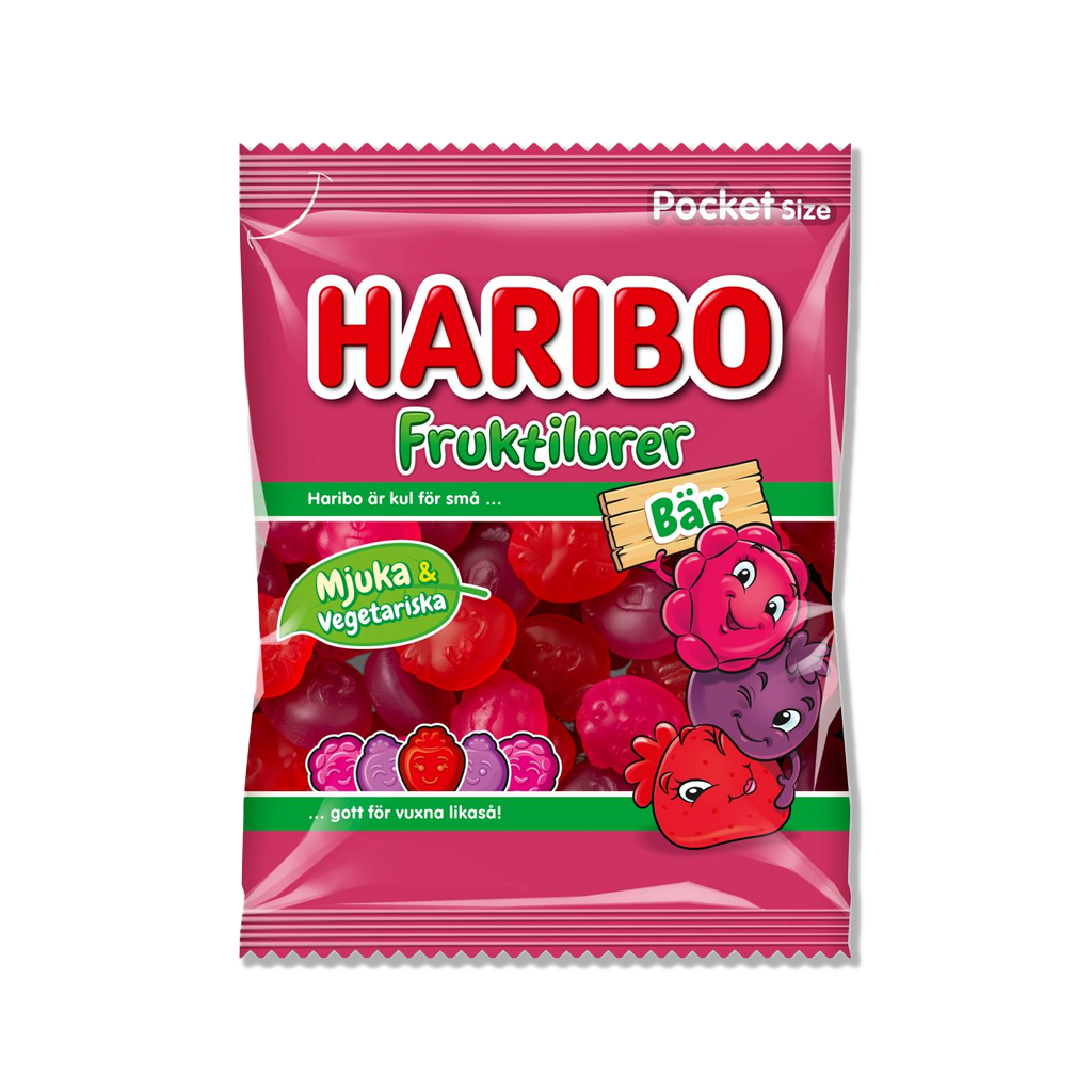 Haribo - Fruktilurer Fruit & Berry - 80g