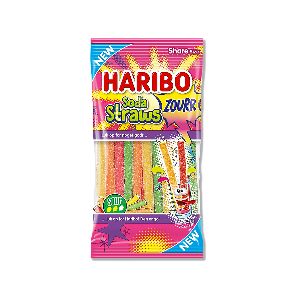 Haribo - Soda Straws Zourr - 90g