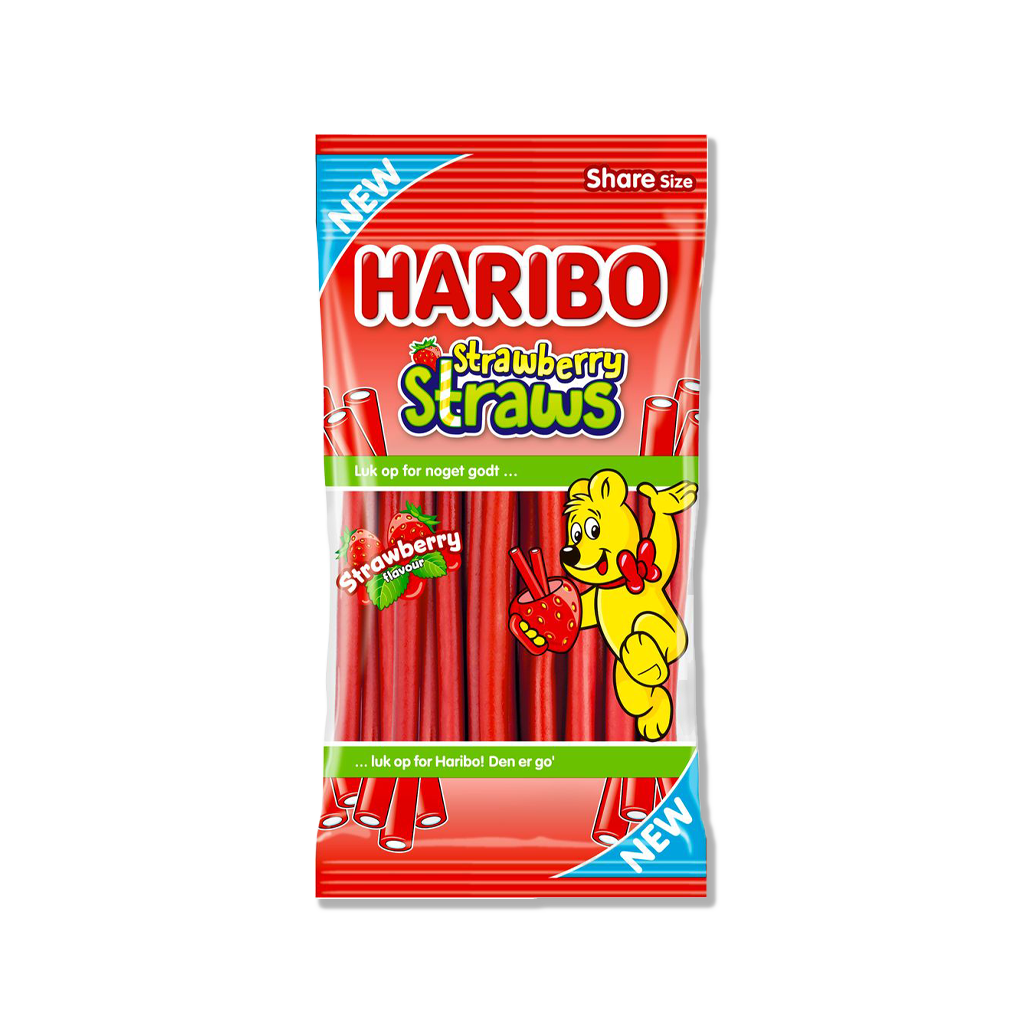 Haribo - Strawberry Straws - 80g