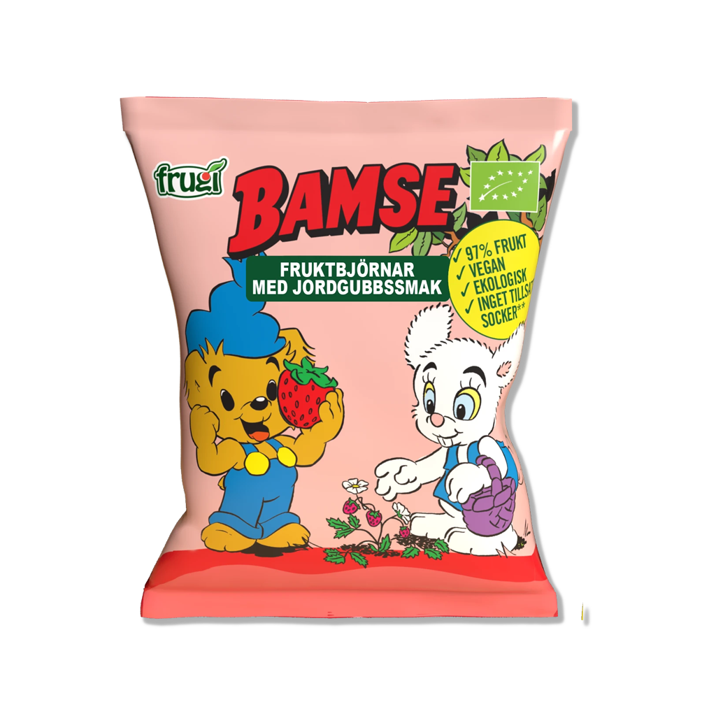 Fruit Bears with Strawberry Flavor - Bamse