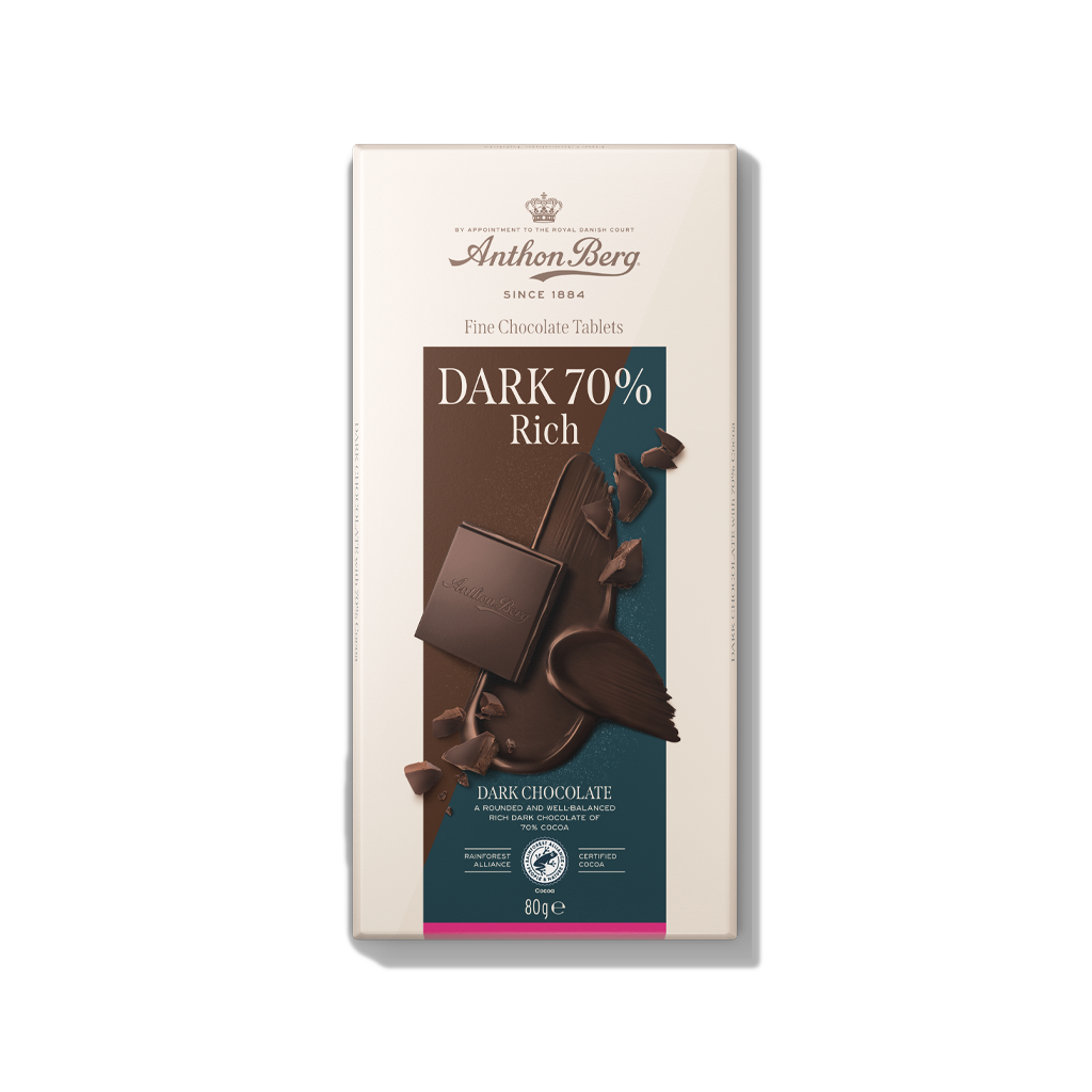 Anthon Berg - Chocolate Dark 70% Rich - 80g