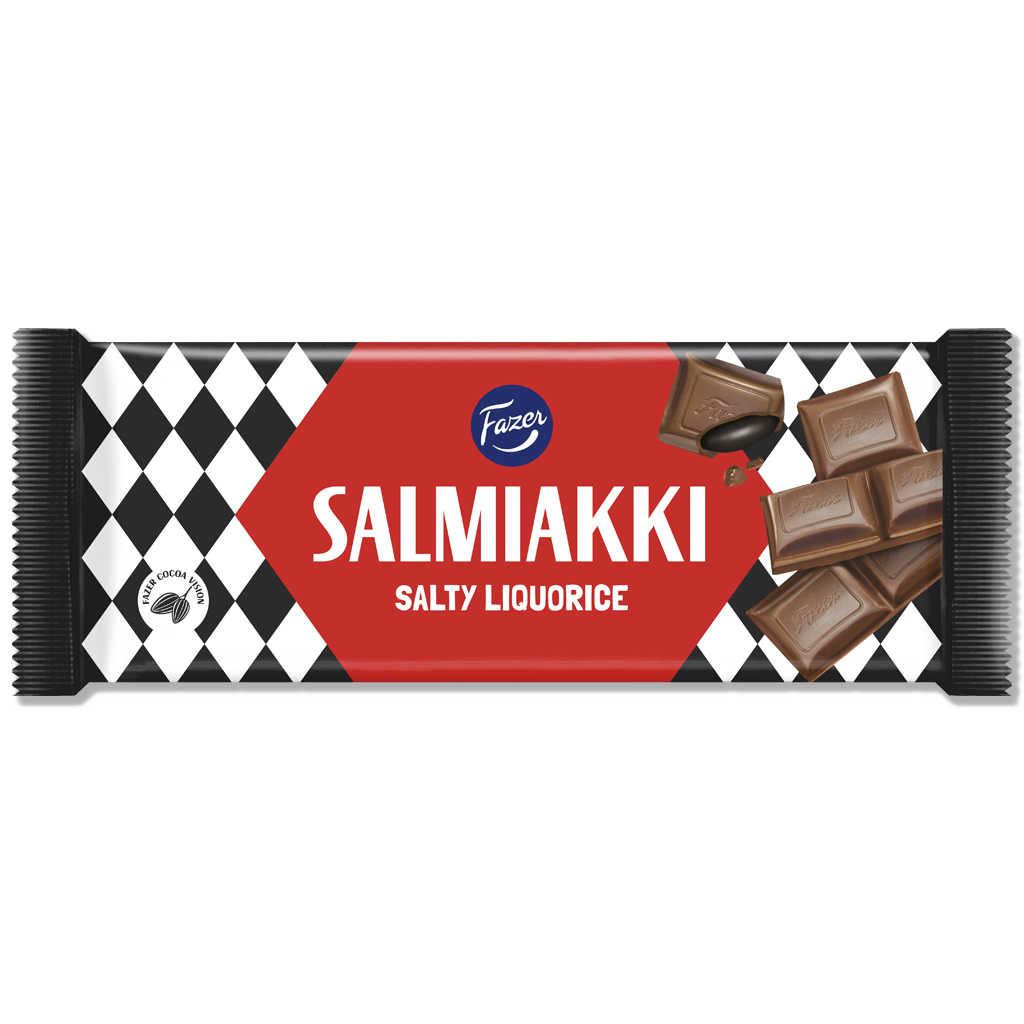 Fazer - Salmiakki csokoládészelet - 100g