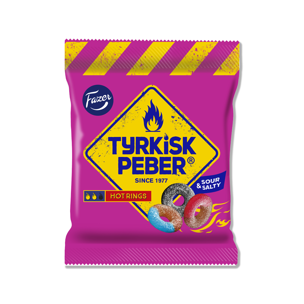 Fazer - Gorące Pierścienie Tyrkisk Peber - 150g 