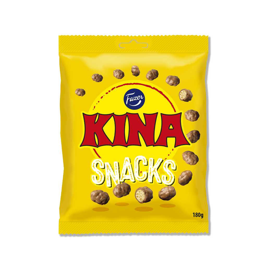 Fazer - Kina Gul Snacks - 180g