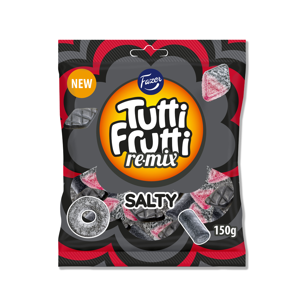 Fazer - Tutti Frutti Remix Slaný - 150g