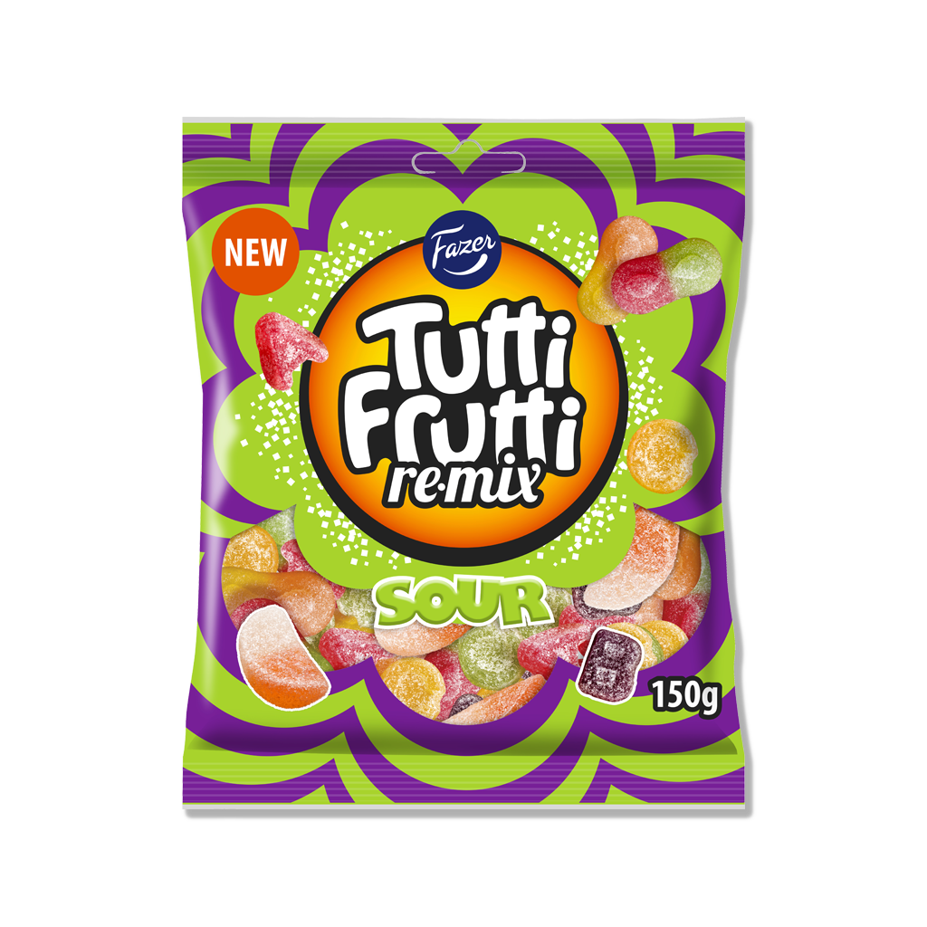 Fazer - Tutti Frutti Remix Sour - 150g 