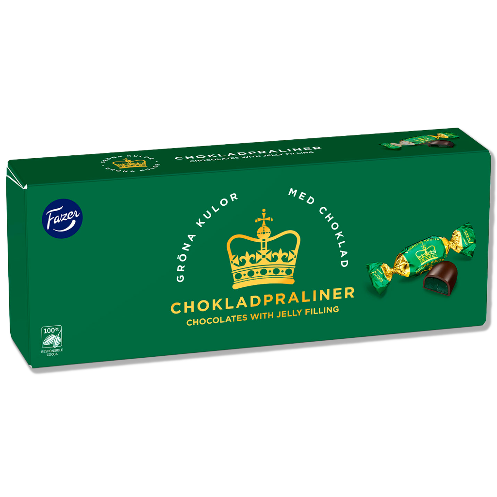 Fazer - Vihreät pallot - Marmeladipallot - 250g 