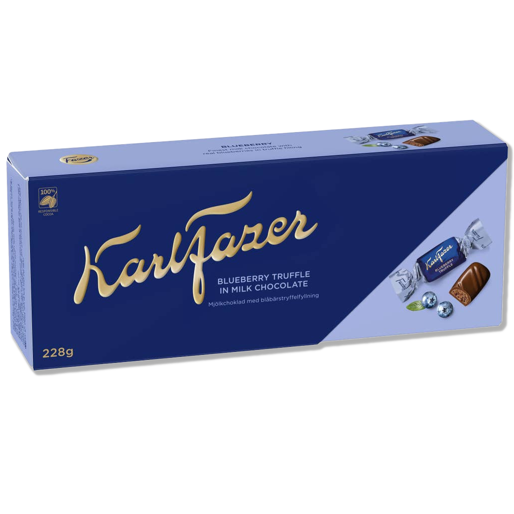 Fazer - Šokolaadipralineed - Piimašokolaad - BlueBerry - 228g