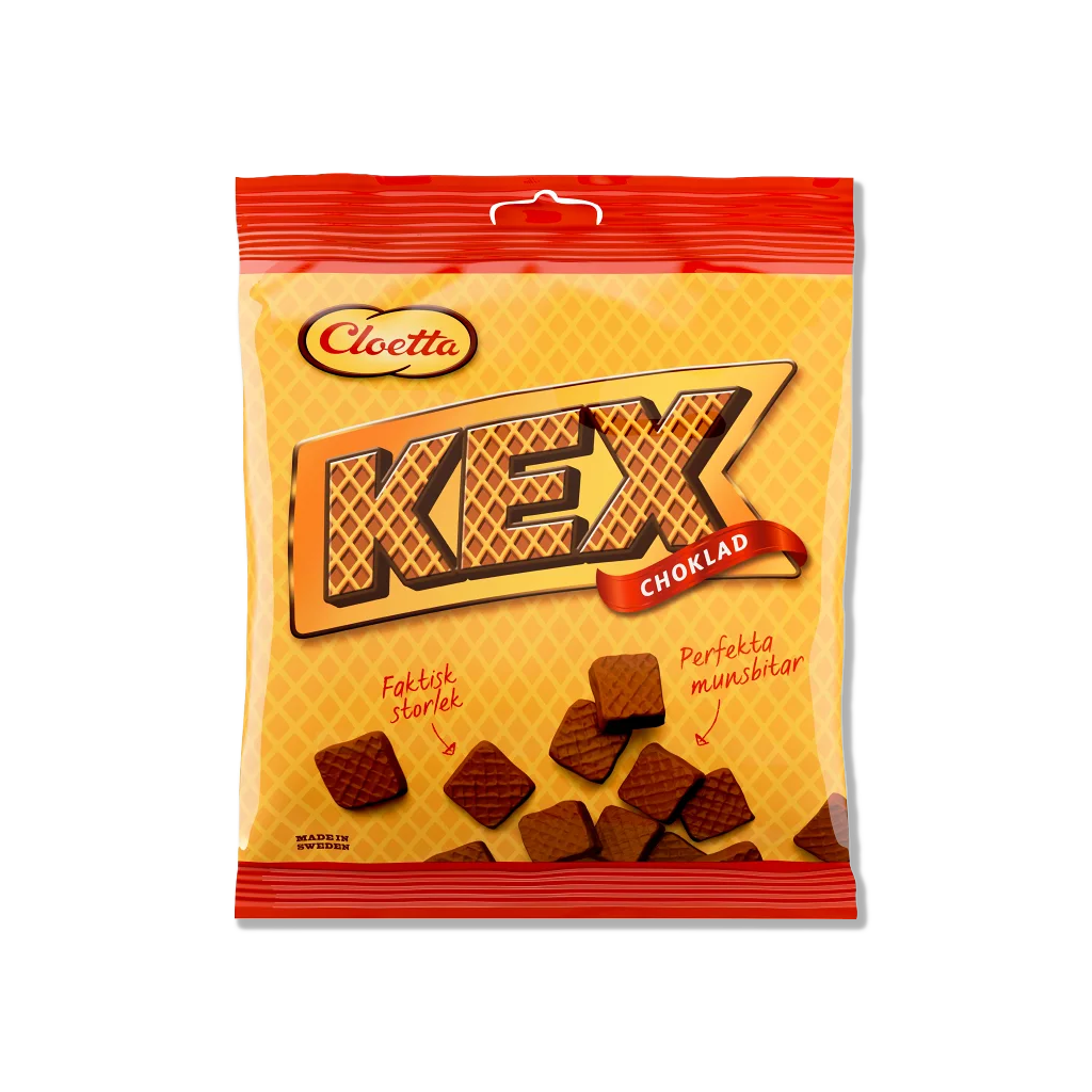 Cloetta - Kex - wafer chocolate bar - Mini Squares - 150g