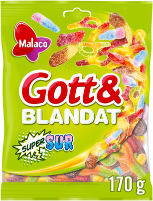 Malaco - Gott & Blandat Supersur - 170g 
