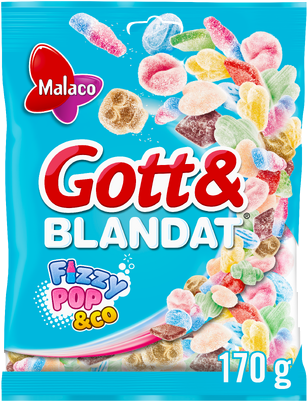 Malaco - Gott & Blandat Fizzypop & Co - 170g