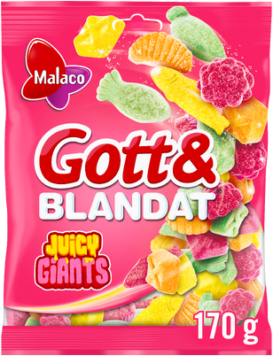 Malaco - Gott & blandat Juicy Giants - 170g 
