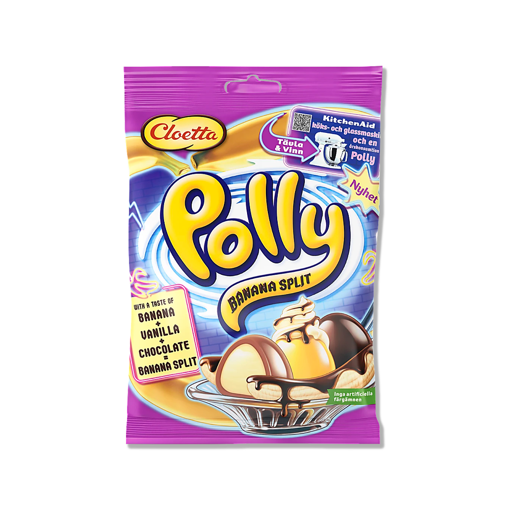 Cloetta - Polly Banana Split - 150g