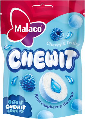 Malaco - Chewit Modrá malina - 115g 
