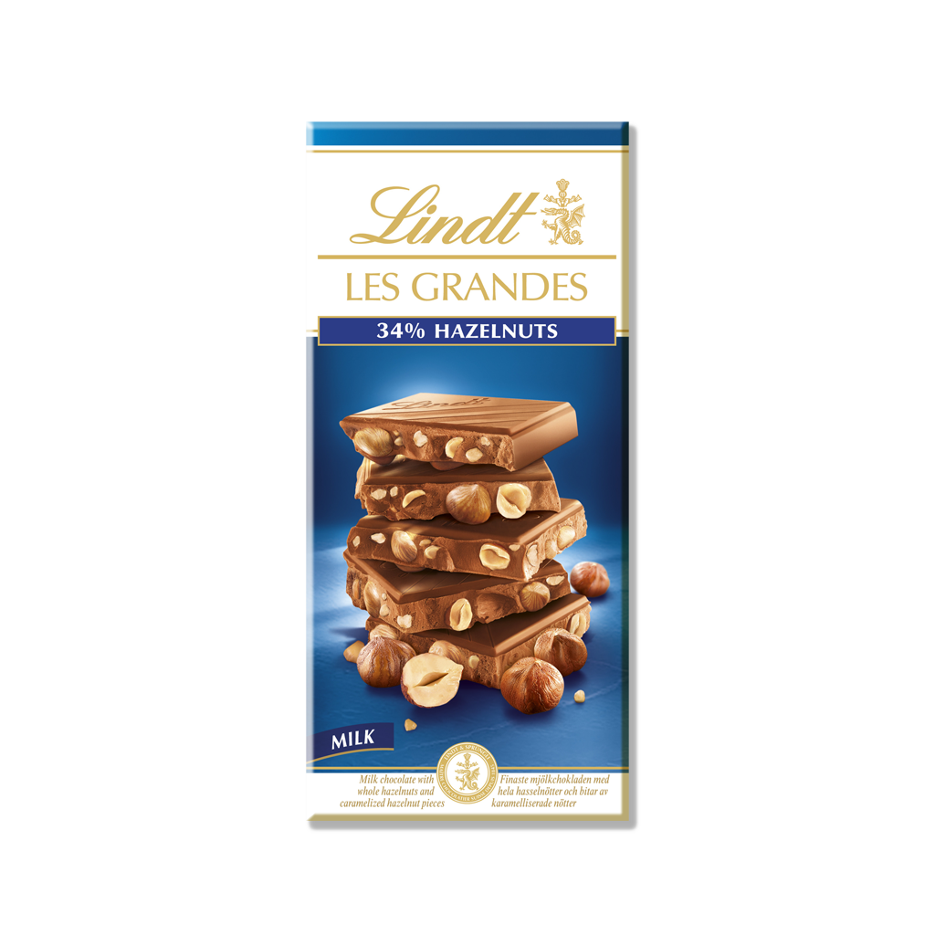 Lindt - Les Grandes Milk Hazelnut - 150g