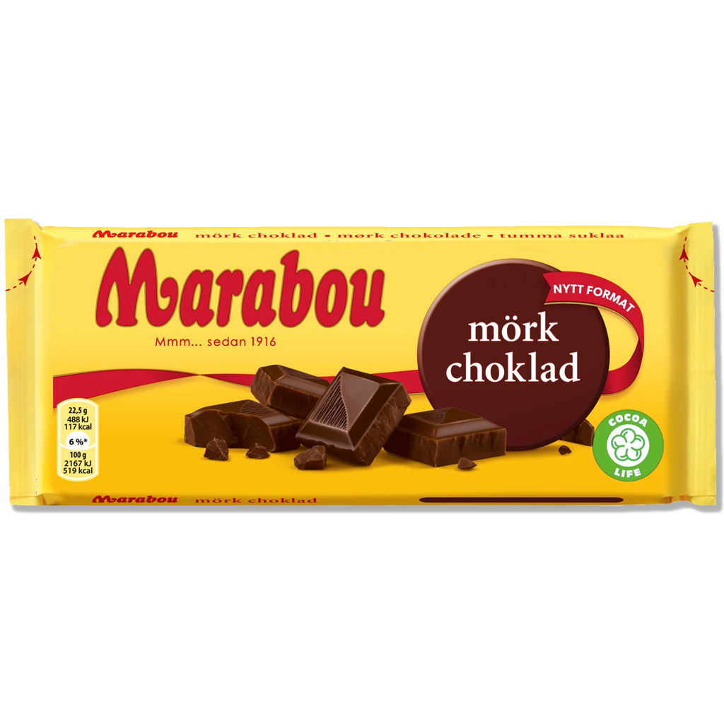 Marabou - Dunkle Schokolade - 180 g