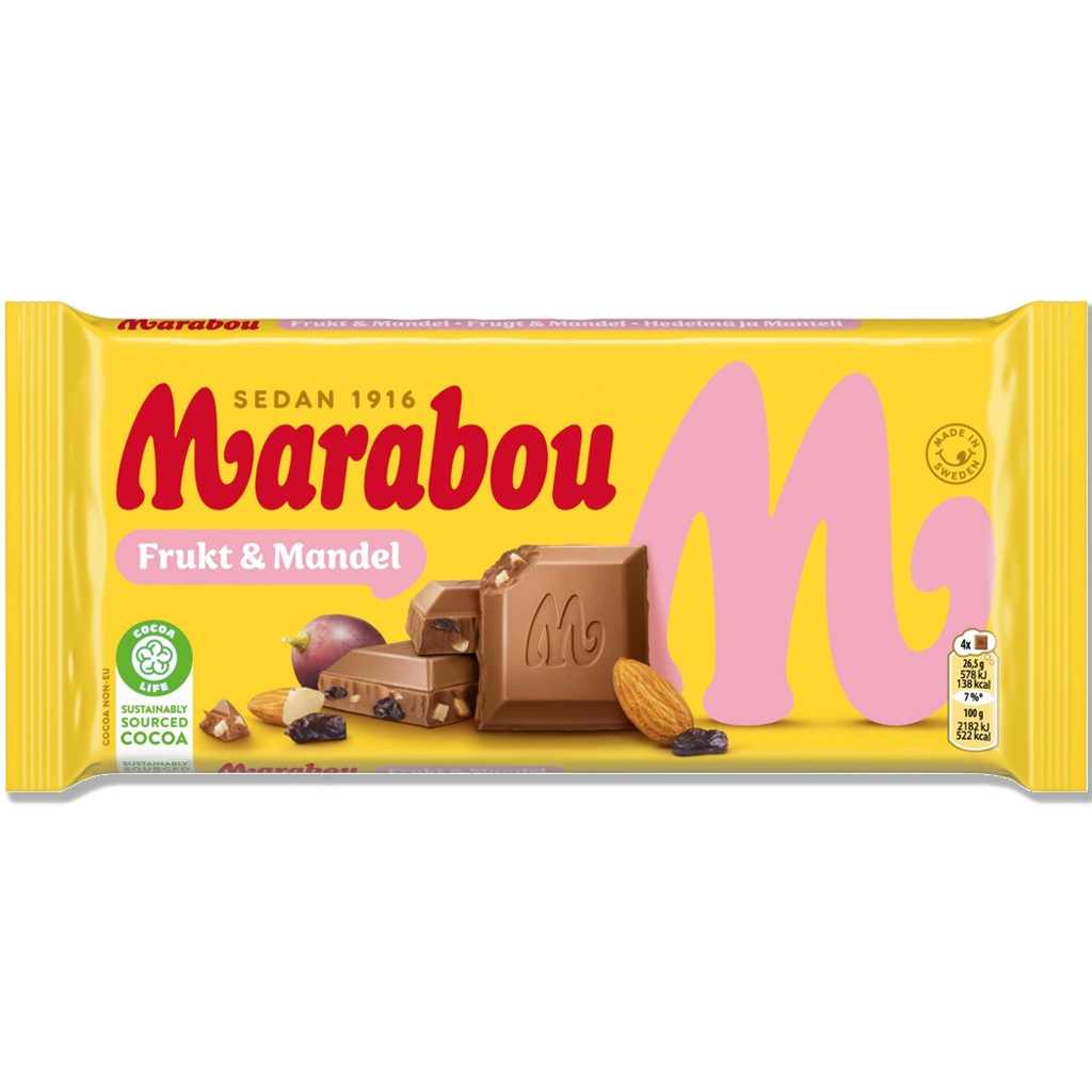 Marabou – Frucht & Mandel – 160 g