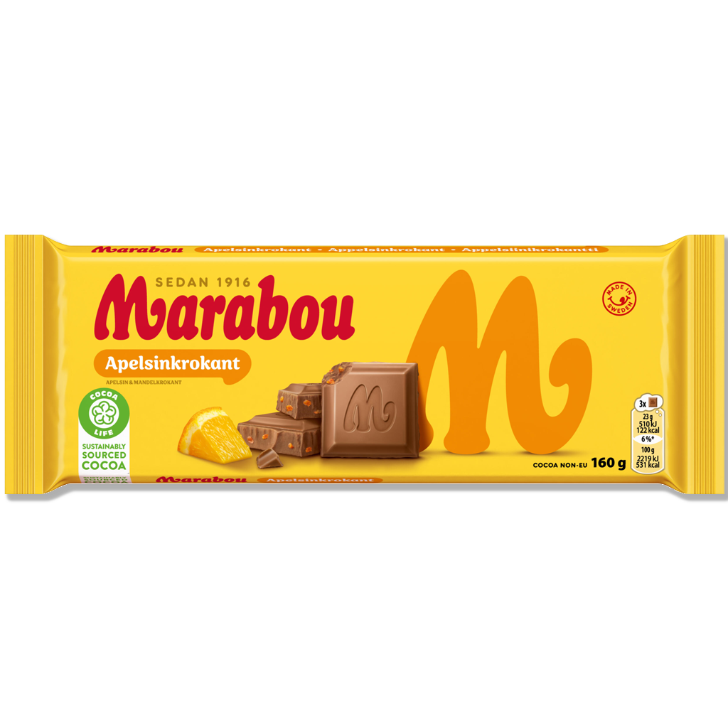 Marabou - Orange Crisp - 160 g