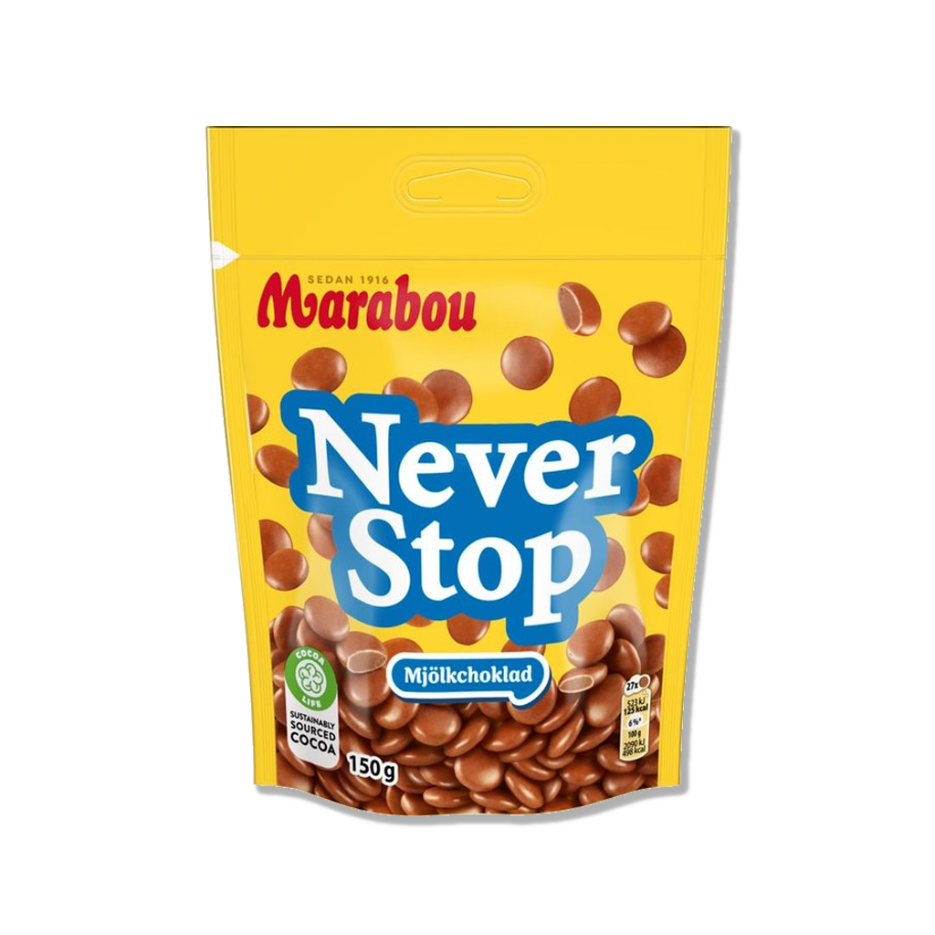 Marabou - Never Stop - Mælkechokolade - 150g