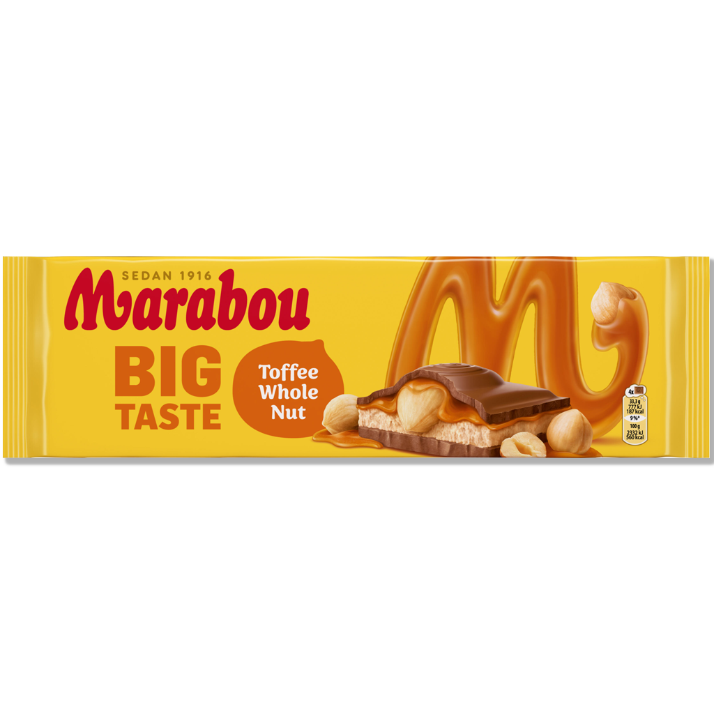 Marabou - STOR Smak - Hele karamellnøtter - 300 g