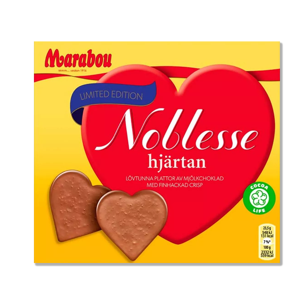 Marabou - Mælkechokolade Noble Heart - 130g