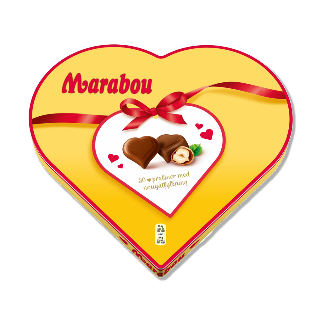 Marabou - Hjerteboks - 165g