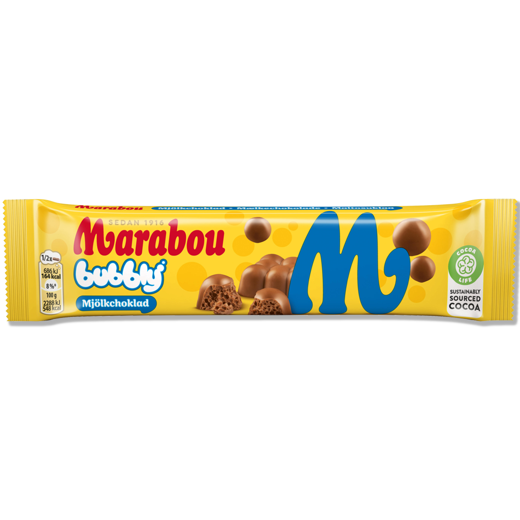 Marabou - Sprudelnde Milchschokolade - 60 g