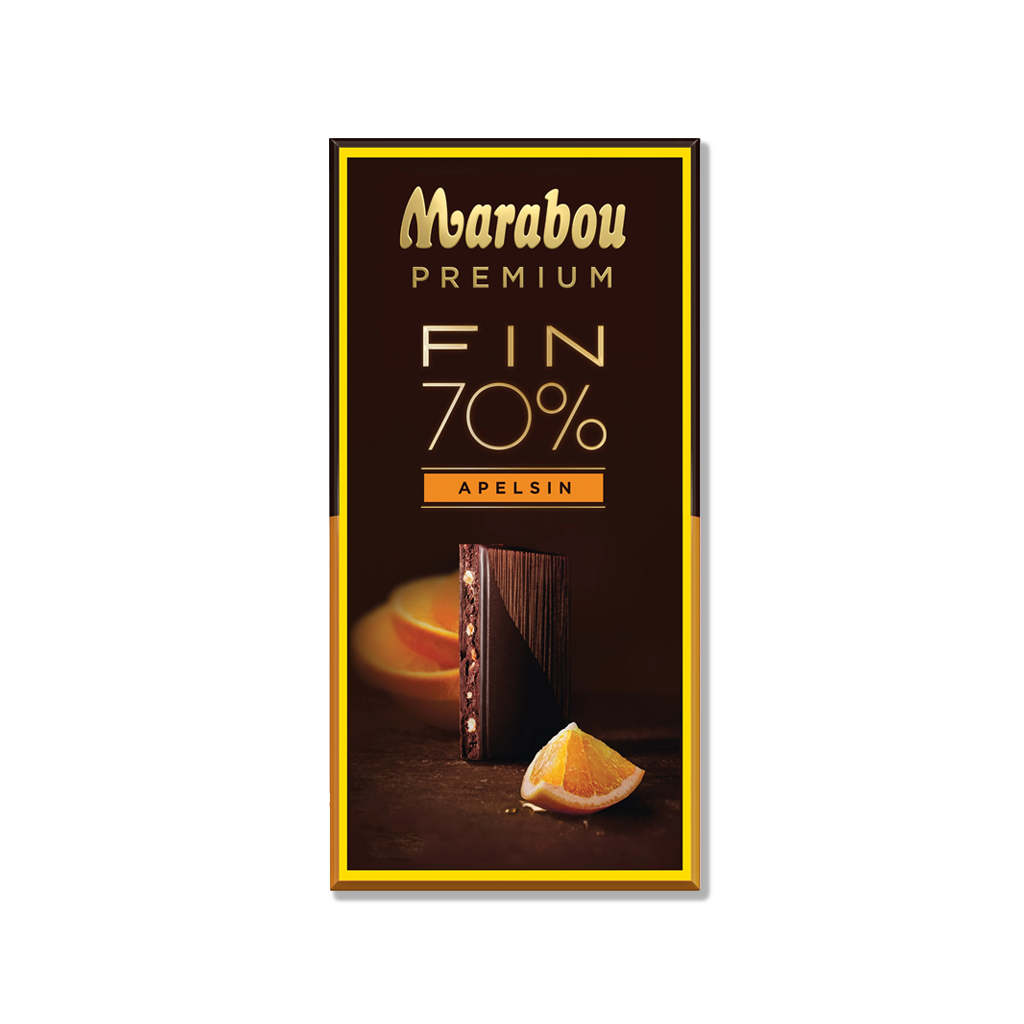 Marabou - Premium 70% Orange - 100g