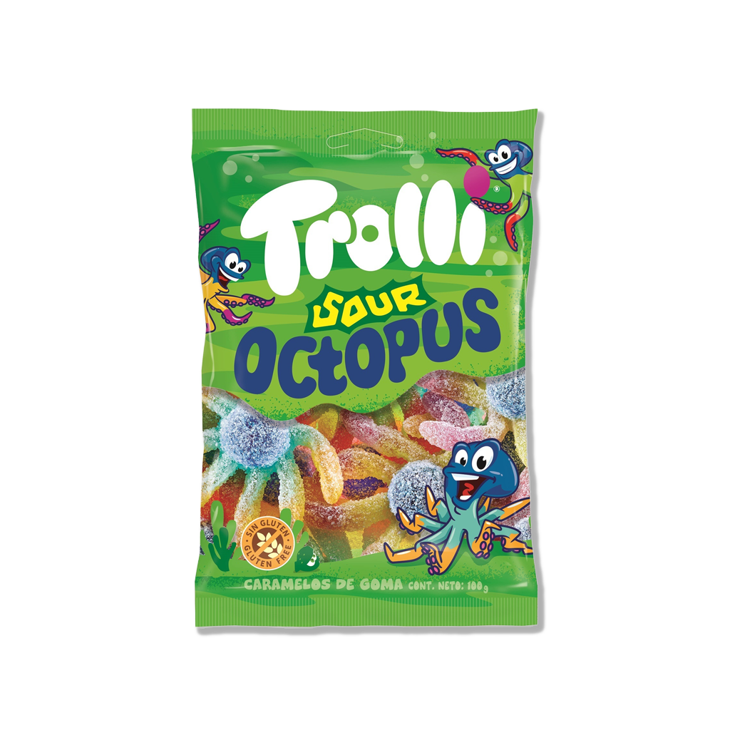 Trolli - Saurer Oktopus - 100 g
