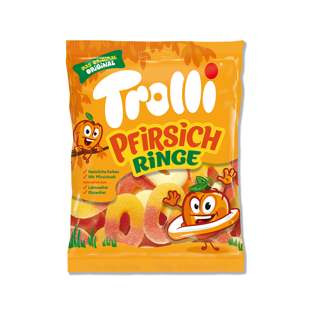 Trolli - Krążki brzoskwiniowe - 100g