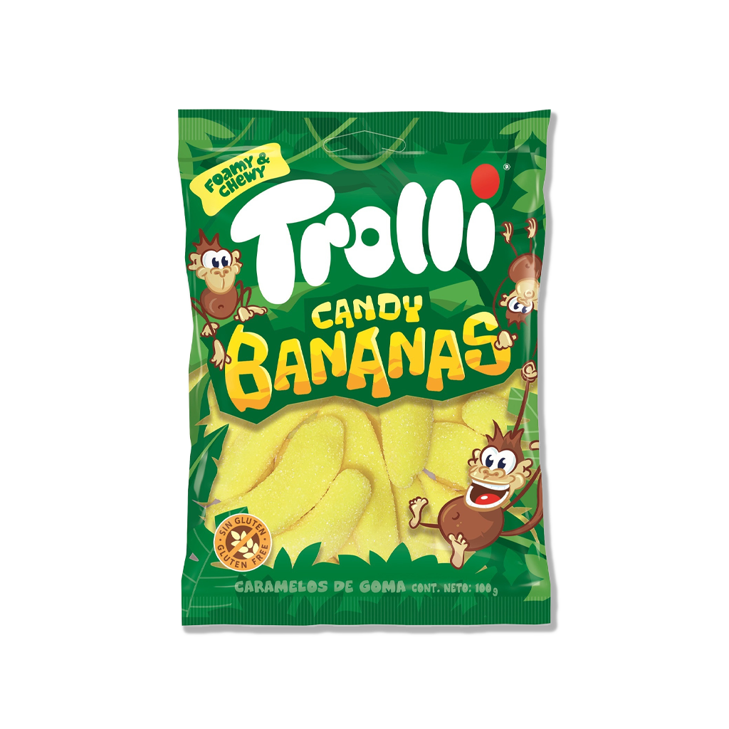 Trolli - Banánové cukrovinky - 100g 