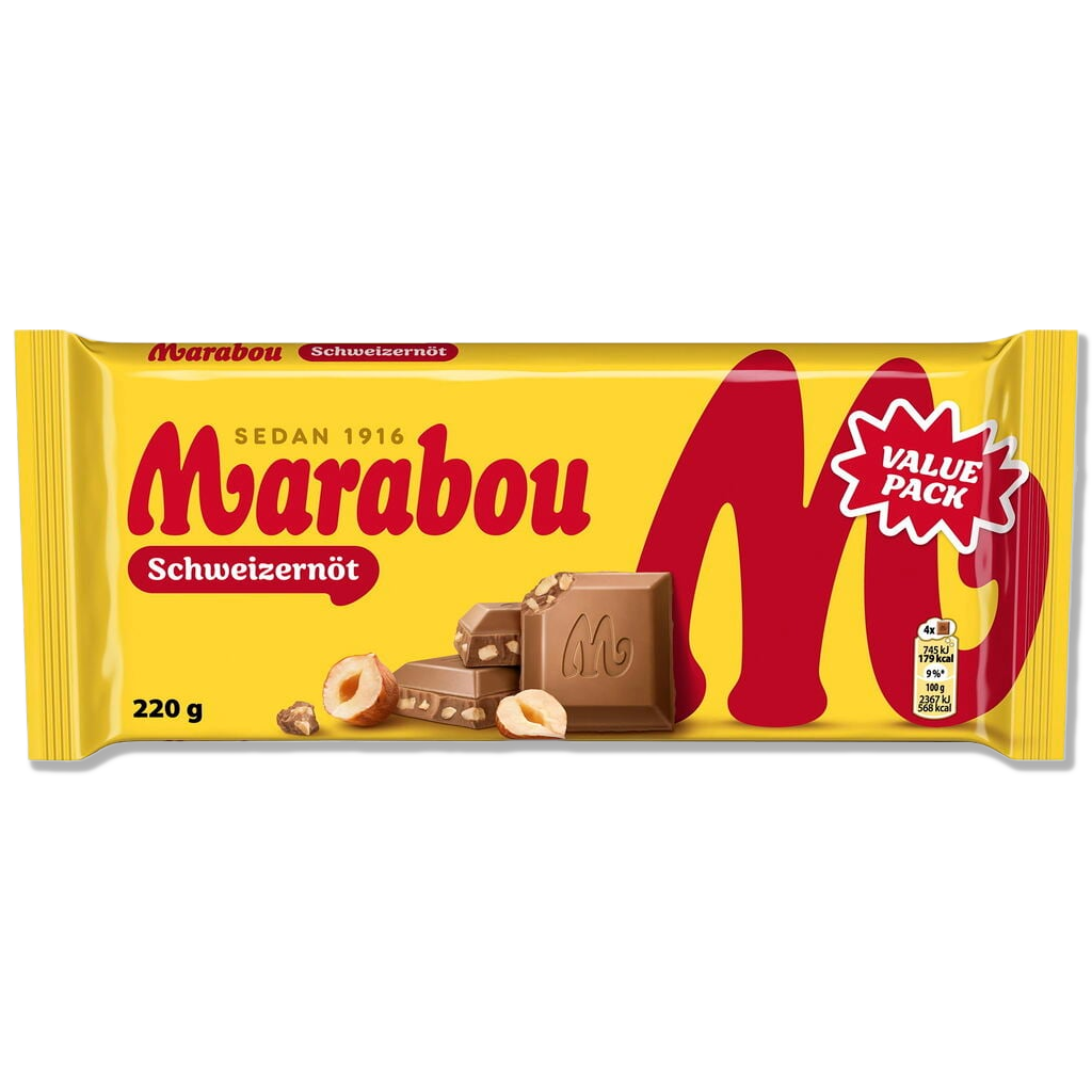 Marabou - Schweizernöt ( mogyoró ) - 160g